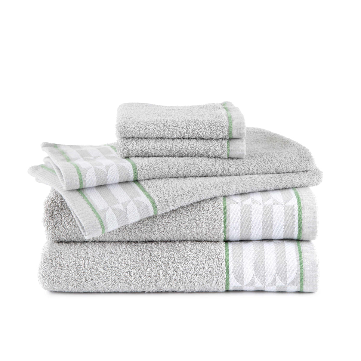 Waverly Tile 6-Piece White Towel Set – The Novogratz