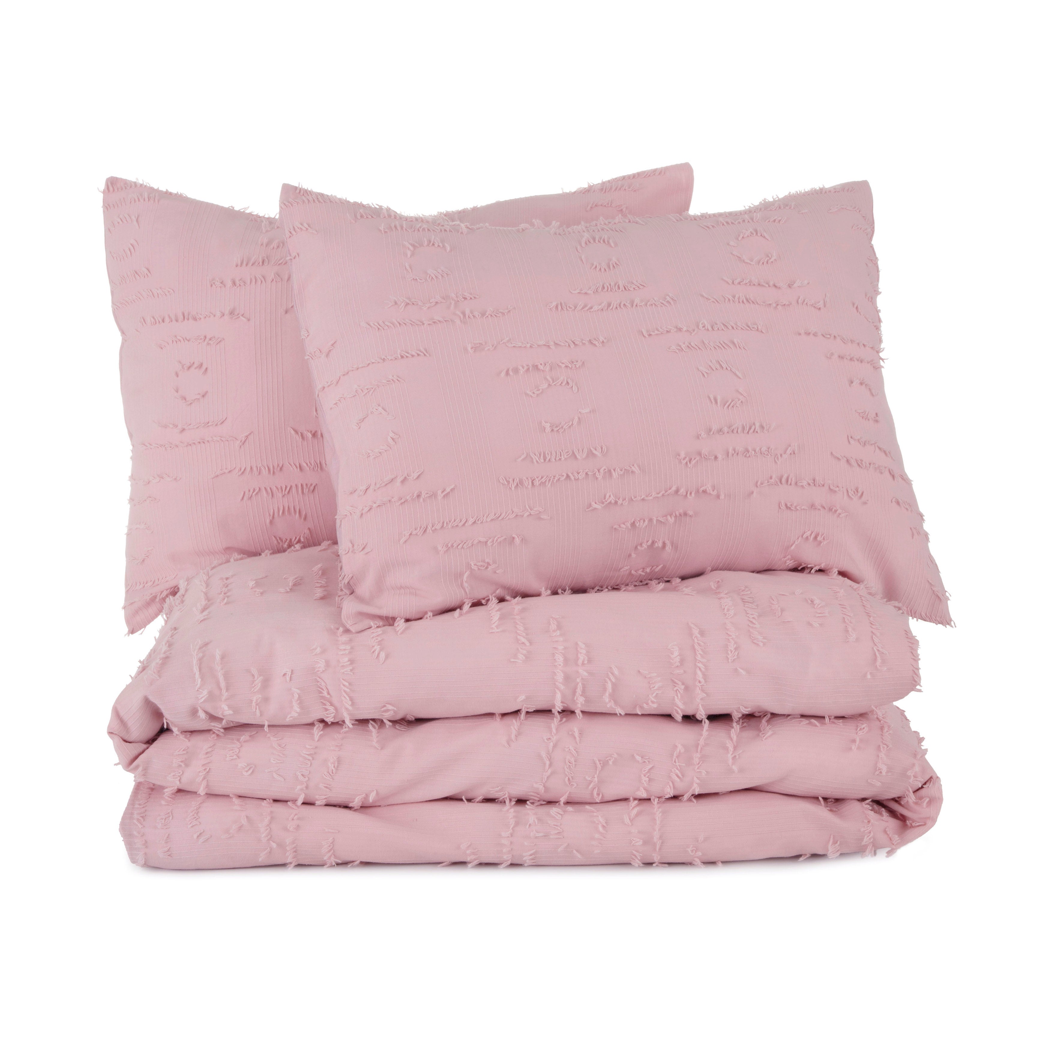 Pink blanket 2024 and pillow set