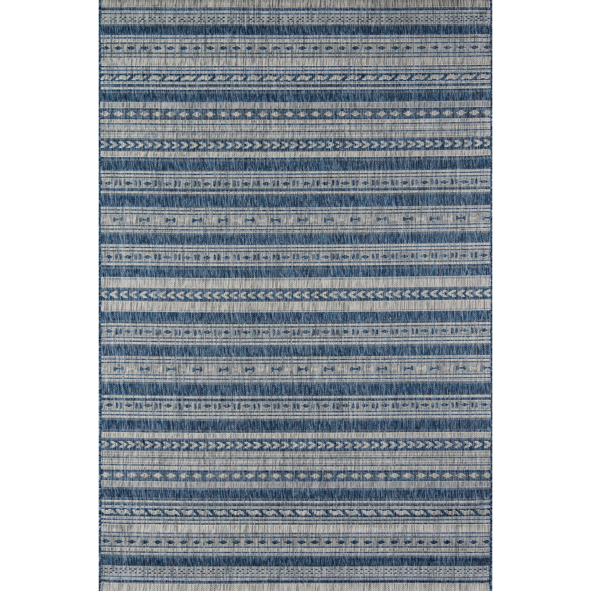 Toulouse Solid Color Machine Tufted Polyester Indoor / Outdoor Area Rug in Indigo Blue Set Eider & Ivory Rug Size: Rectangle 2' x 4